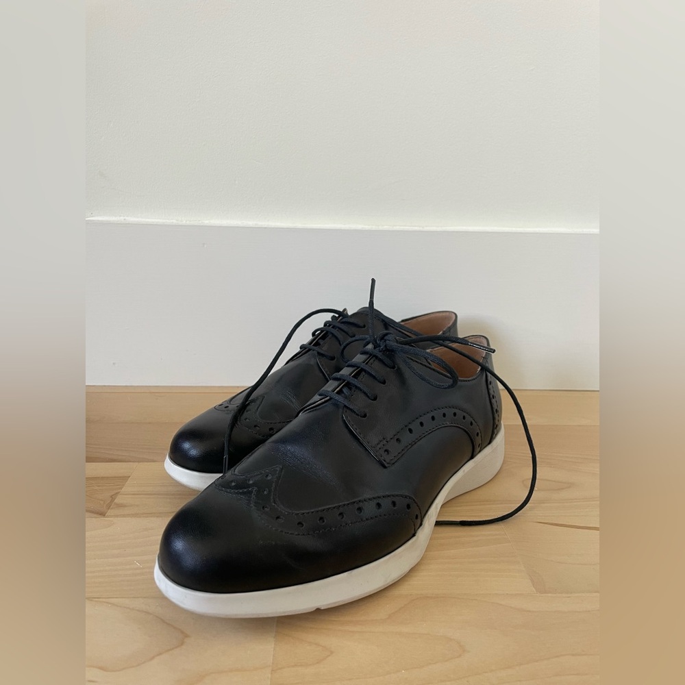 Geox respira women Leather Brogues Italian patent - size 5